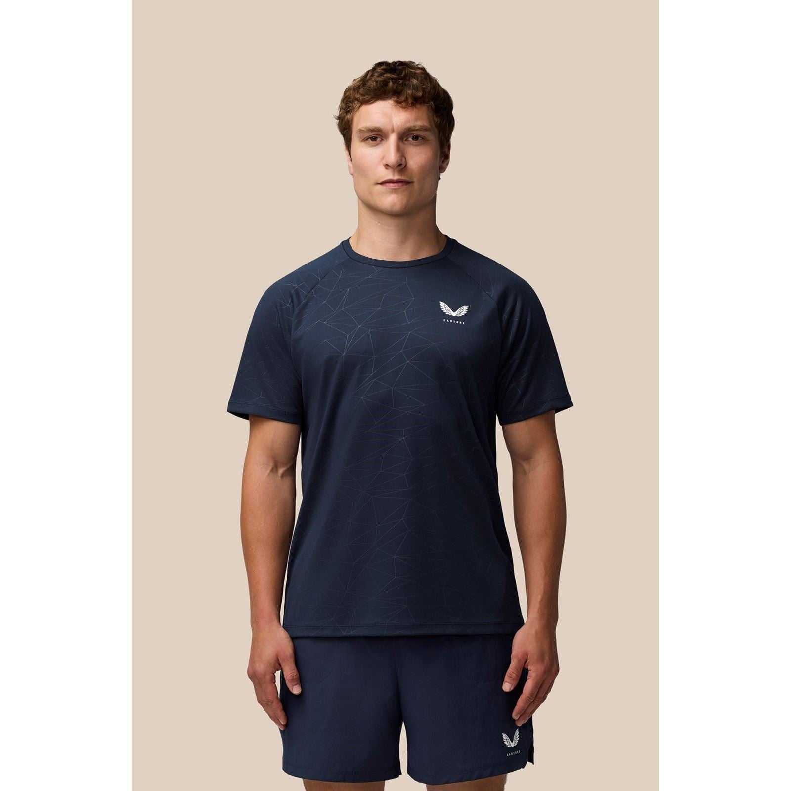 Castore Adapt Training T-Shirt Polyester Herren Blaue Sport-T-Shirts