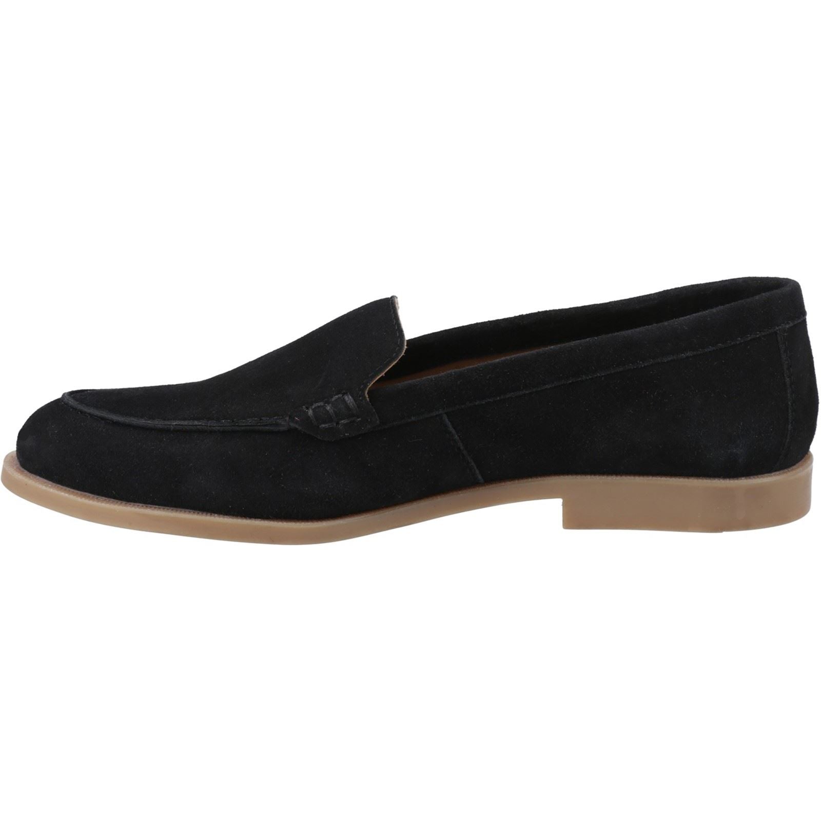 Hush Puppies Natasha Damen Schwarze Farbe Lederloafer
