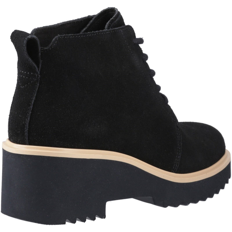 TOMS Maude Leder Damen Schwarze Stiefel