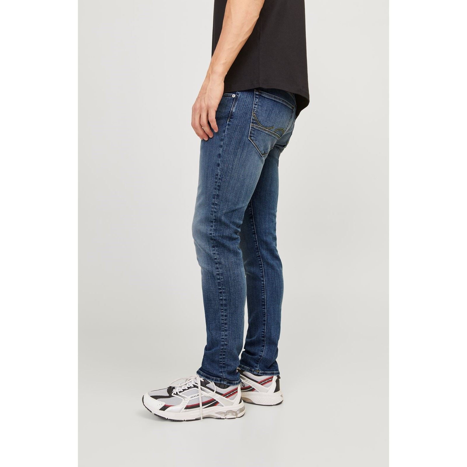 Jack & Jones Glenn Fox Baumwoll Herren Blaue Slim Jeans