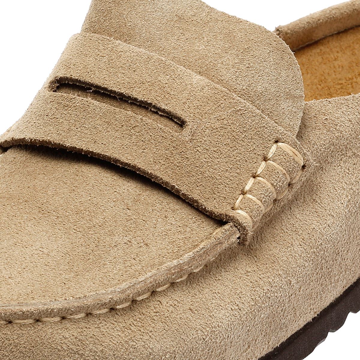 Birkenstock Naples Regular Wildleder Beige Clogs