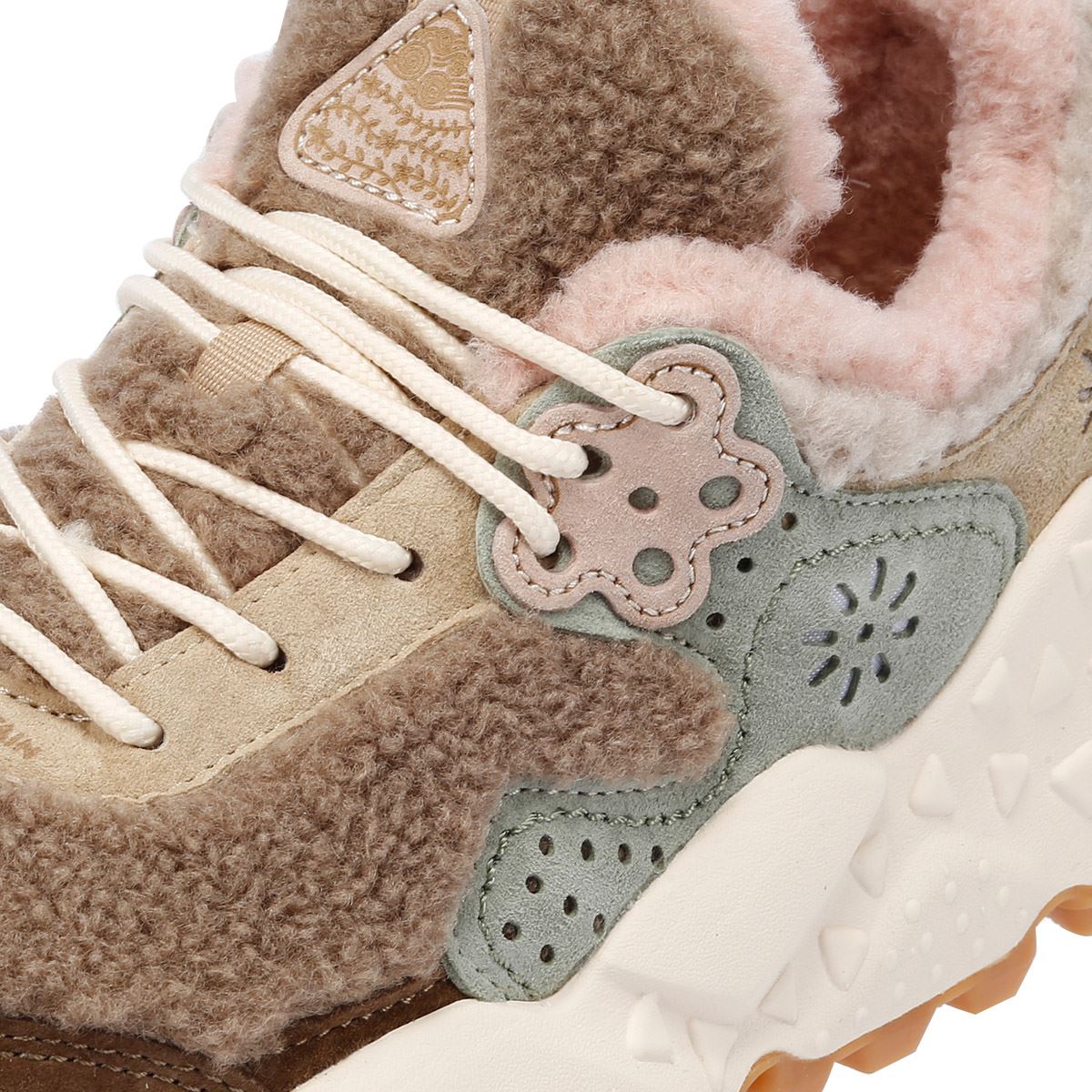 Flower Mountain Kotetsu Teddy Damen-Sneaker Aus Wollmischung In Beige