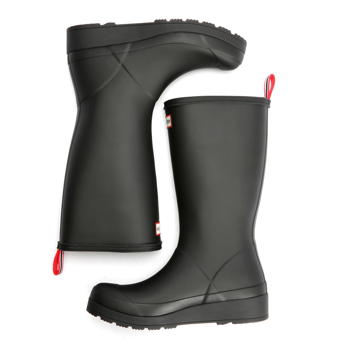 Hunter Play Tall Gummi Damen Schwarze Farbe Gummistiefel