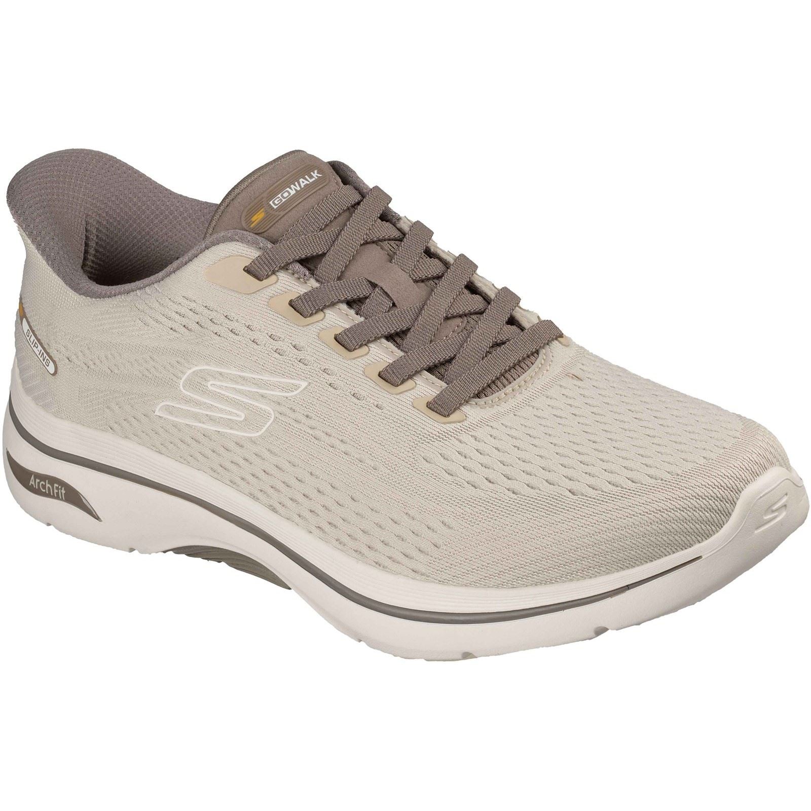 Skechers GO WALK Arch Fit 2.0 Percy Textil Herren Tan Sneaker