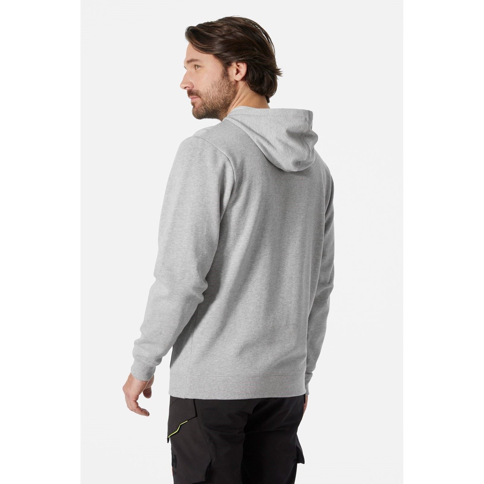 Helly Hansen Workwear Classic Baumwoll Herren Graues Kapuzensweatshirt