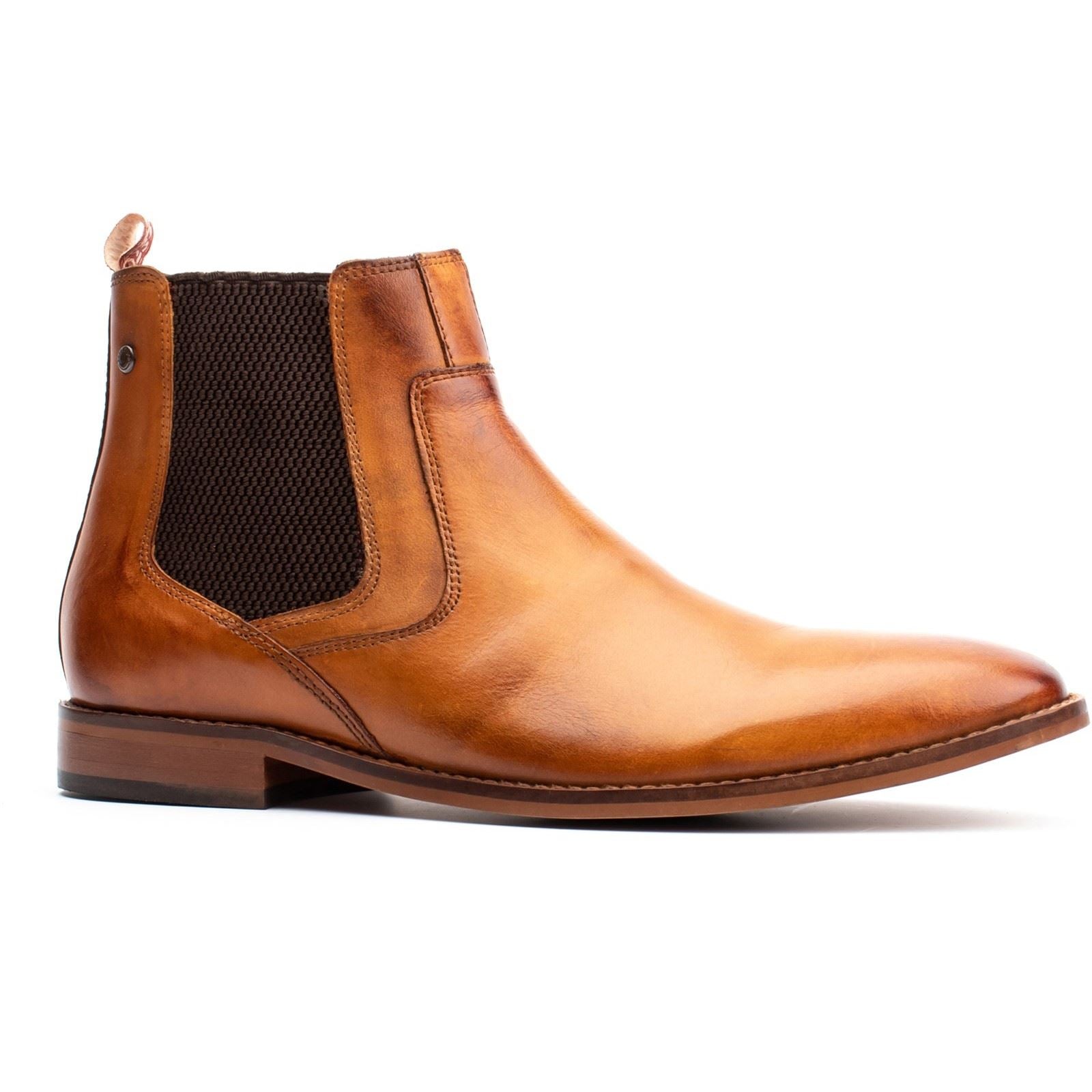 Base London Scout Leder Herren Tan Stiefel