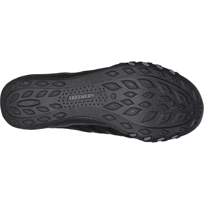 Skechers Breathe-Easy - Roll-With-Me Textile Damen-Sneaker In Schwarz
