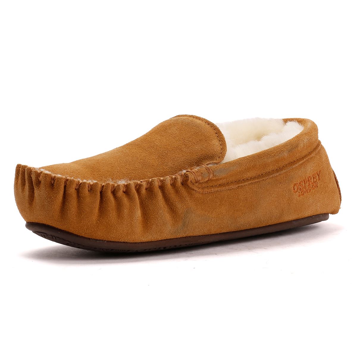 Osprey London The Sunday Wildleder Herren Braune Hausschuhe