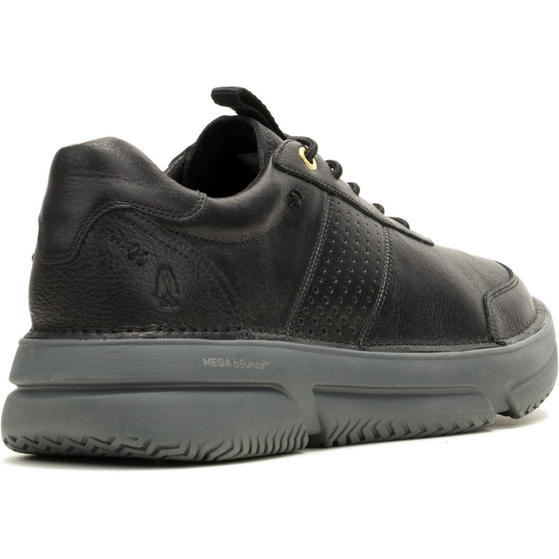 Hush Puppies Baylor Herren Schwarz Leder Sneakers
