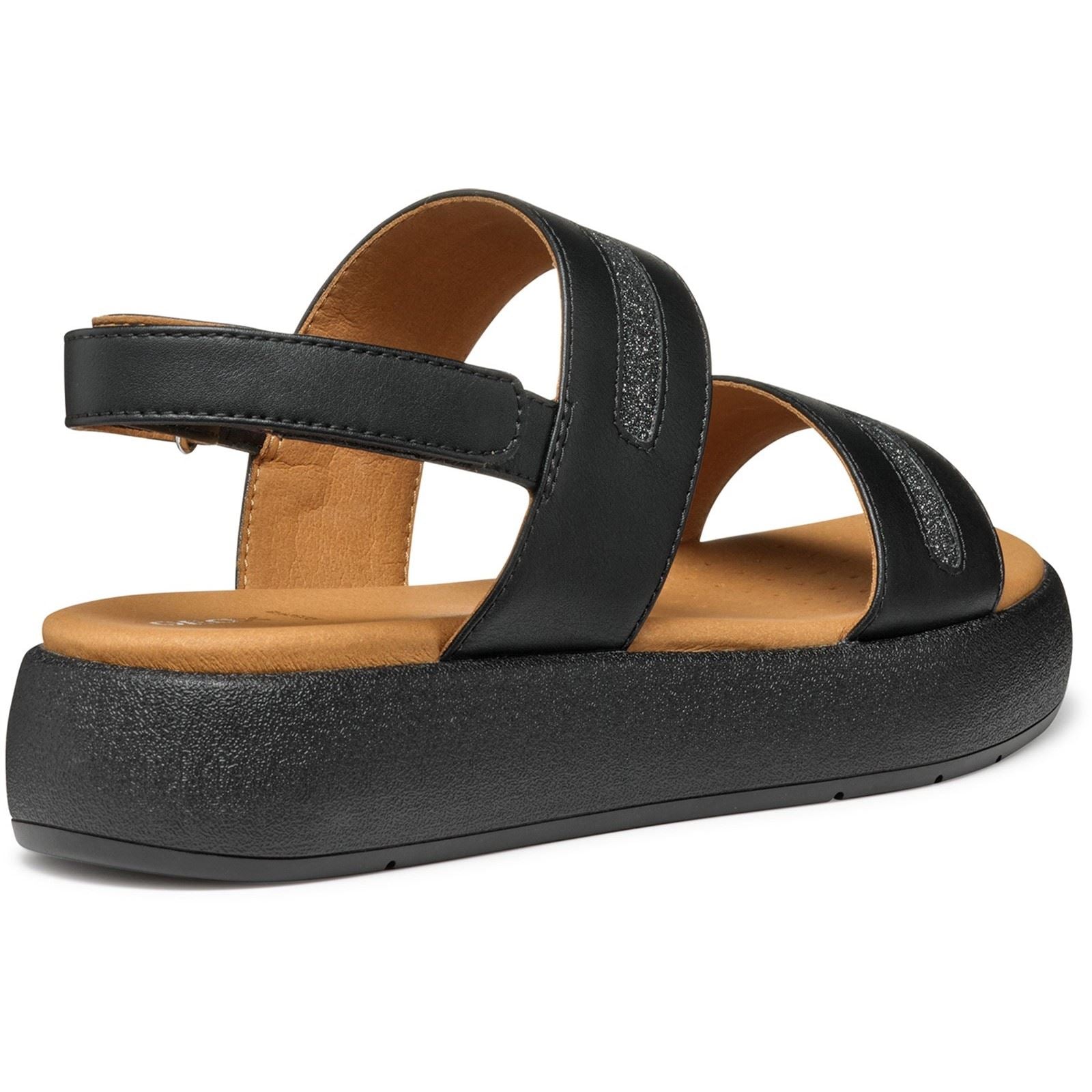 Geox D CAMALEI Damen Schwarze Farbe Sandalen