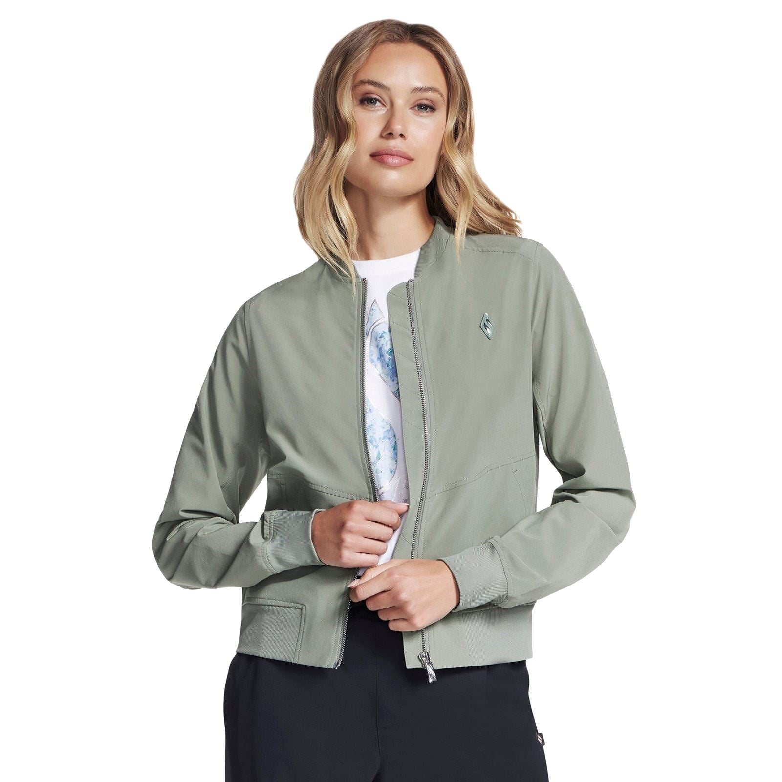 Skechers Performance Uptown Jacket Damen-Taupe-Jacke