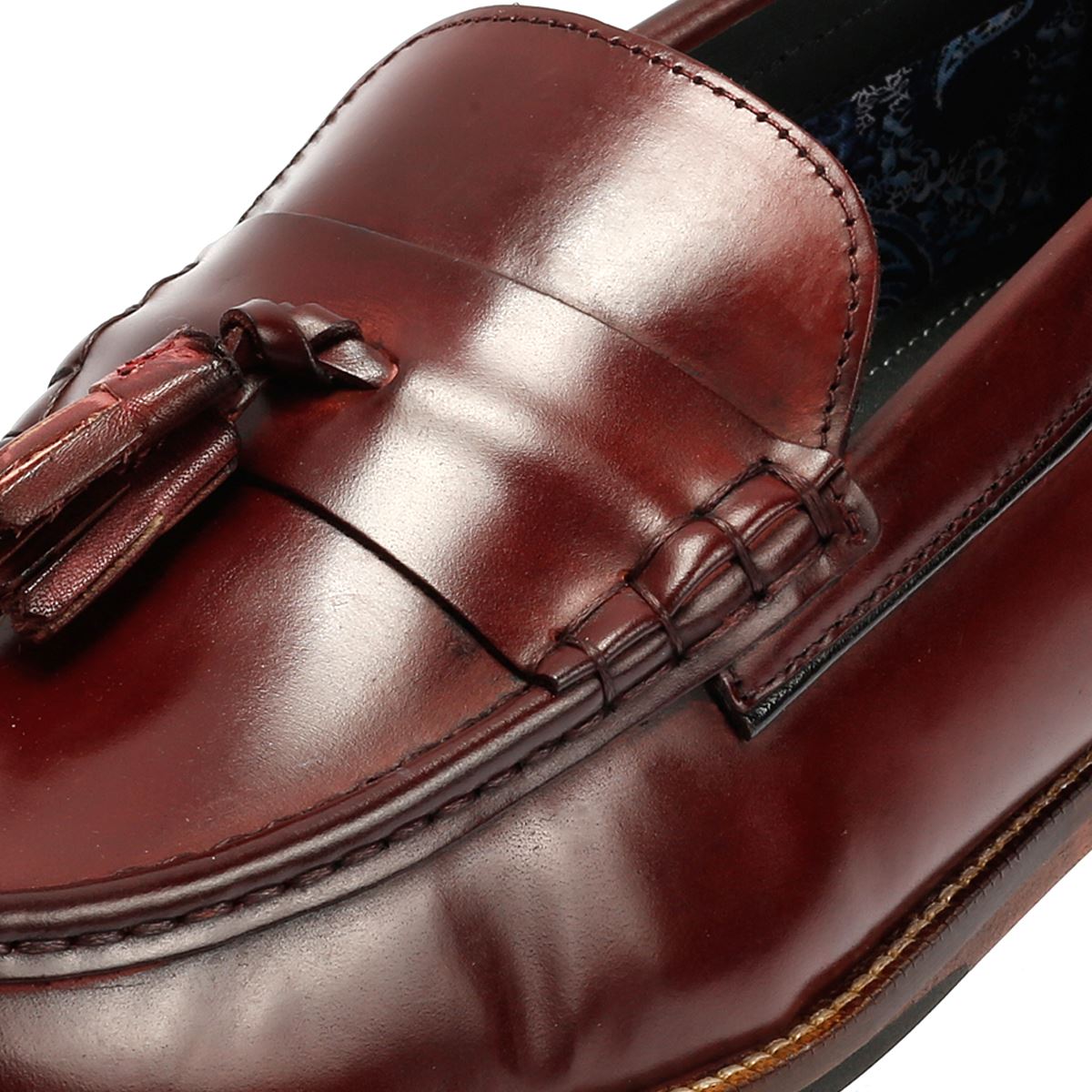 Ben Sherman Sid Leder Männer Rote Slipper