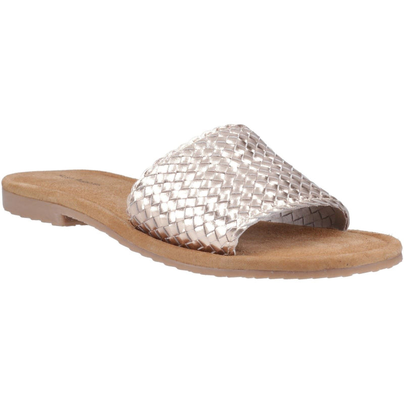 Hush Puppies Hetty Slide Damen Bronze Sandalen Aus Leder