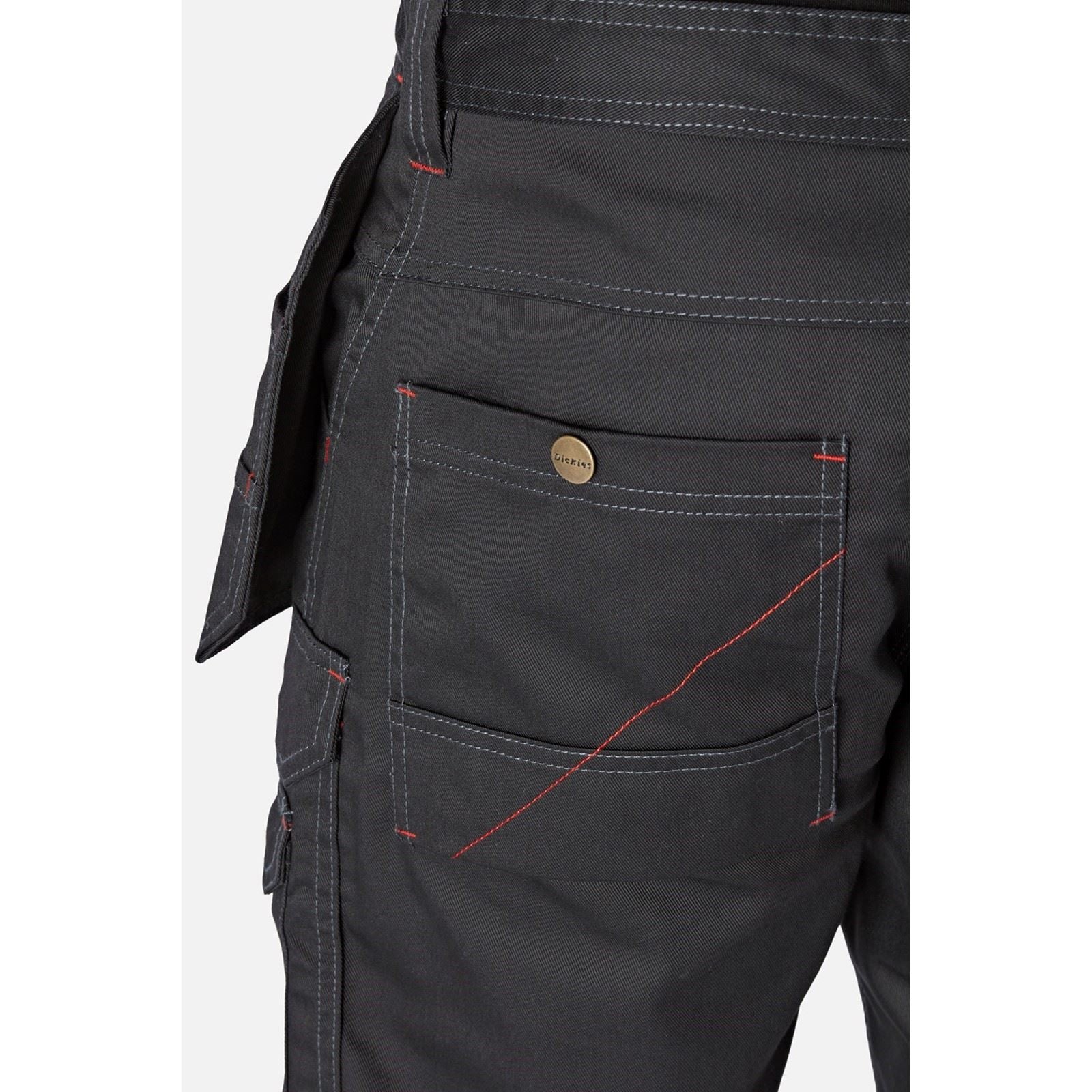 Dickies Redhawk Pro Work Polyester Herren Schwarze Arbeitskurze