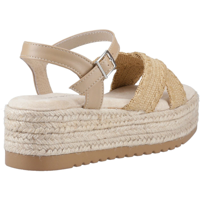 Hush Puppies Jemma Espadrille Damen Sandalen Aus Polyurethan In Tan