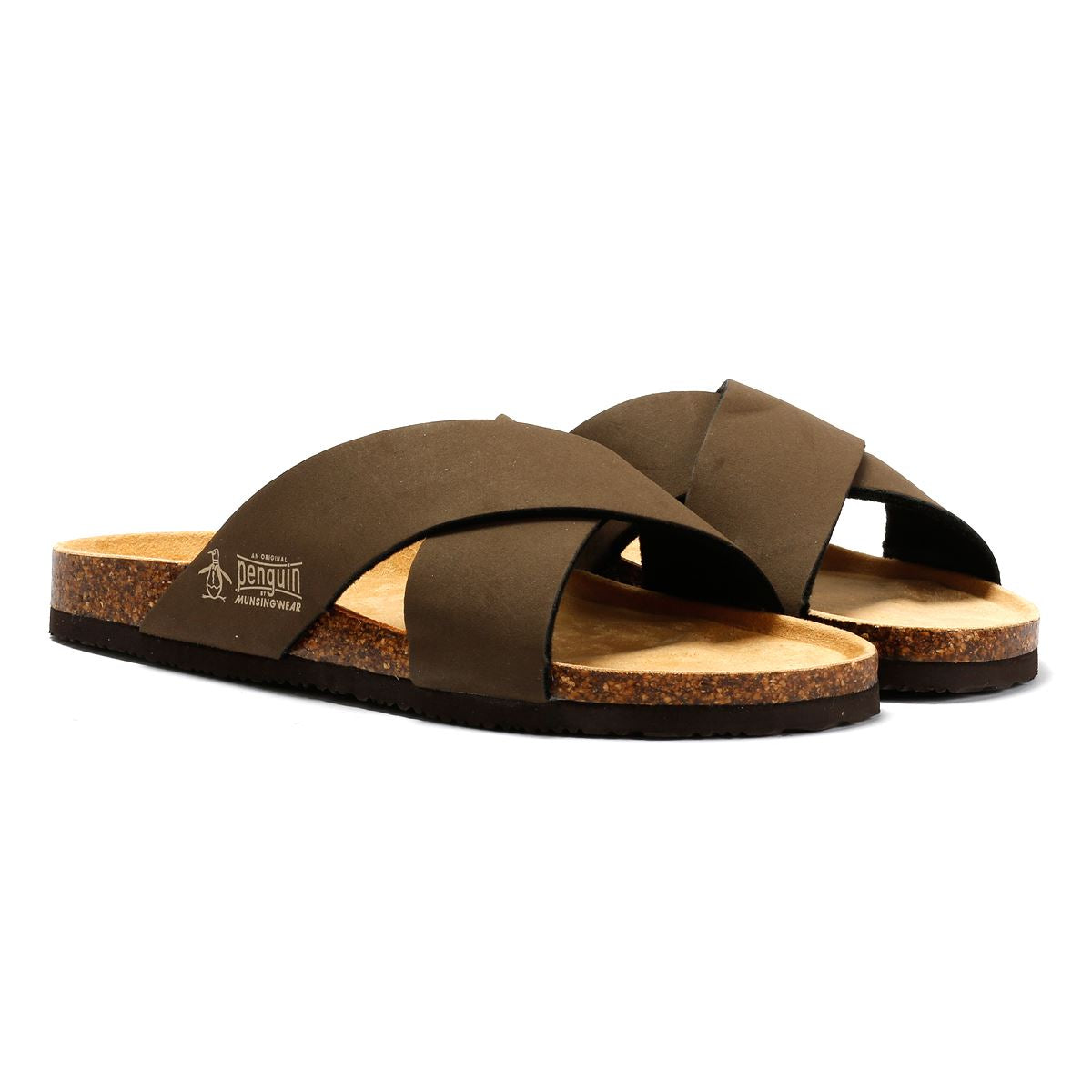 Penguin Pack Herren Braune Sandalen