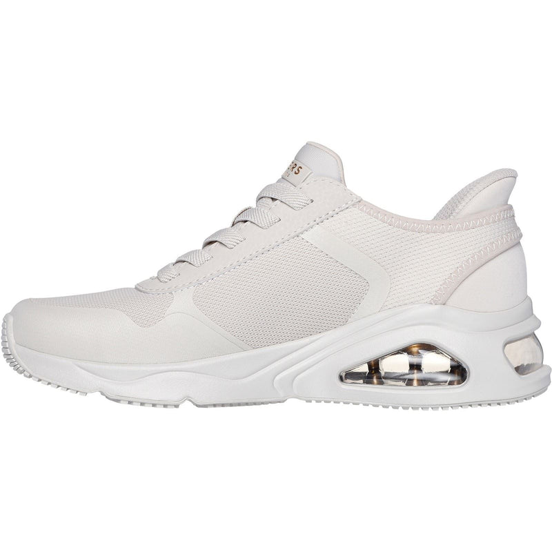 Skechers Tres-Air Uno Easy Steppers Textile Damen Sneaker In Off-Weiß