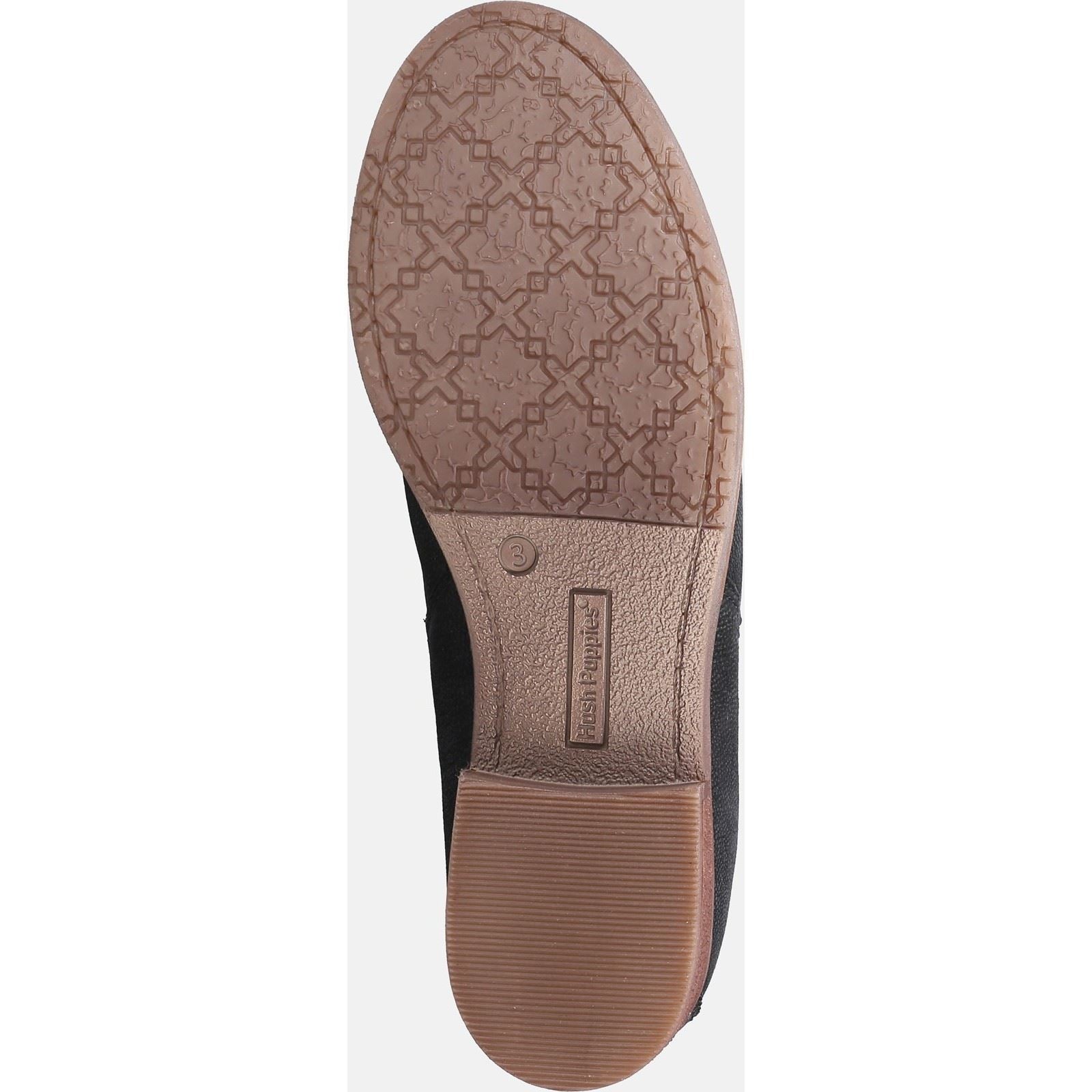Hush Puppies Edith Damenlederstiefel In Schwarz