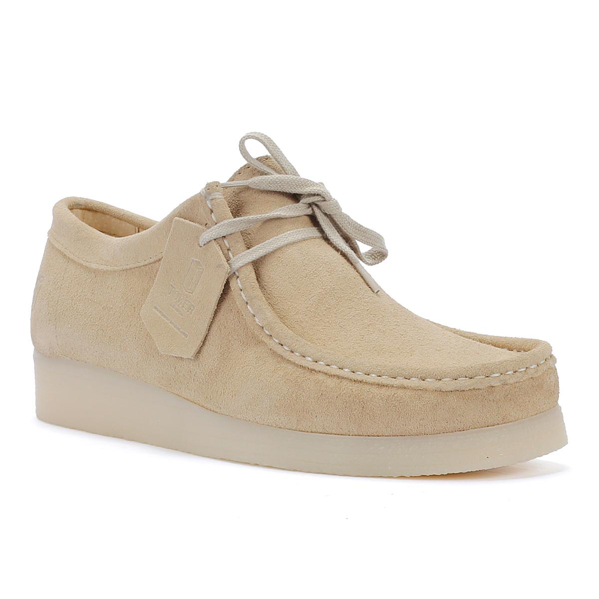 Tower London Apache Sand Veloursleder Schnürschuhe