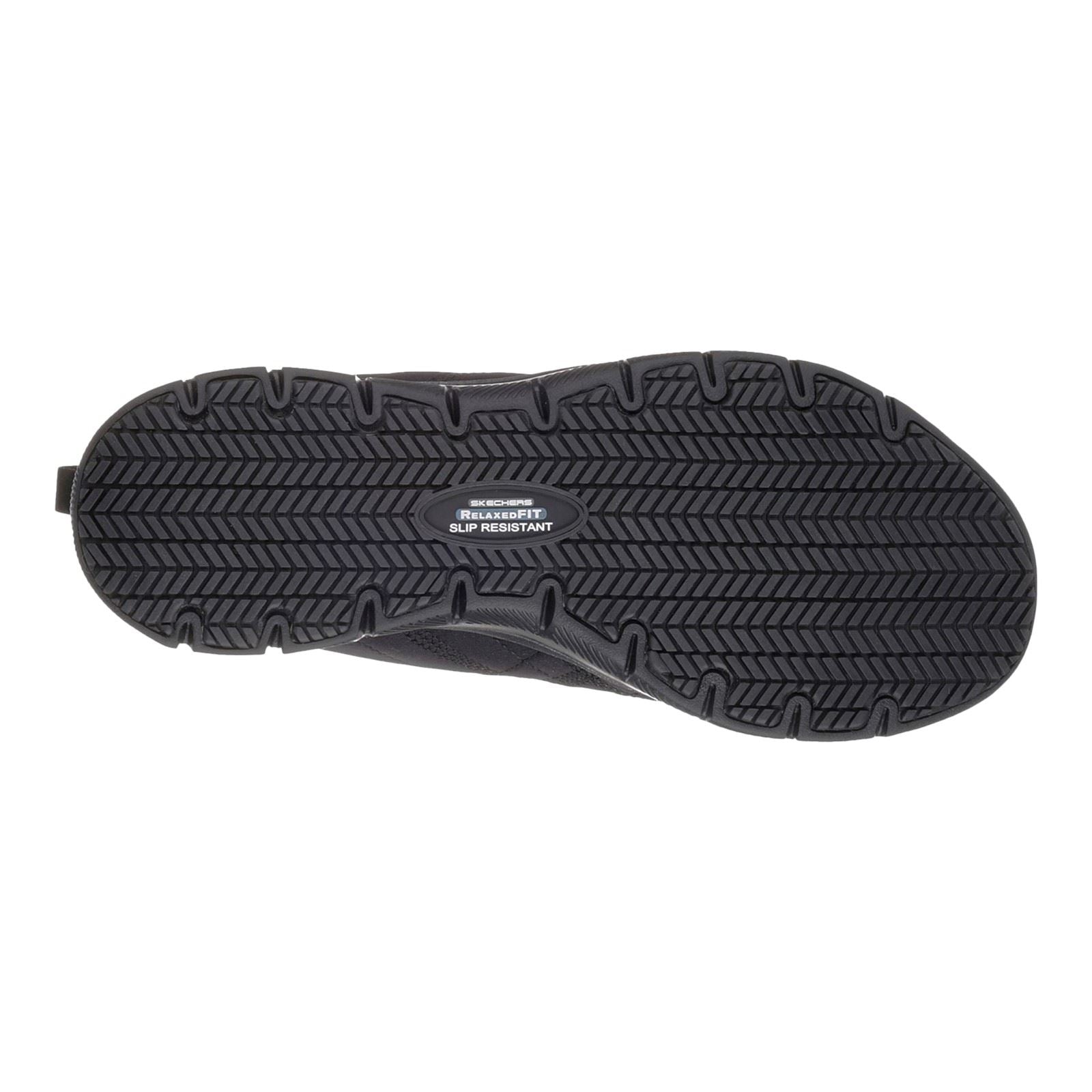 Skechers Workwear Ghenter Srelt Polyester Damen Schwarze Sicherheits-Sneaker