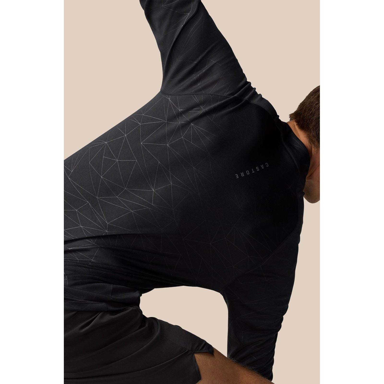 Castore Adapt Training 1/4 Zip Top Polyester Herren Schwarze Farbe Sport-T-Shirts