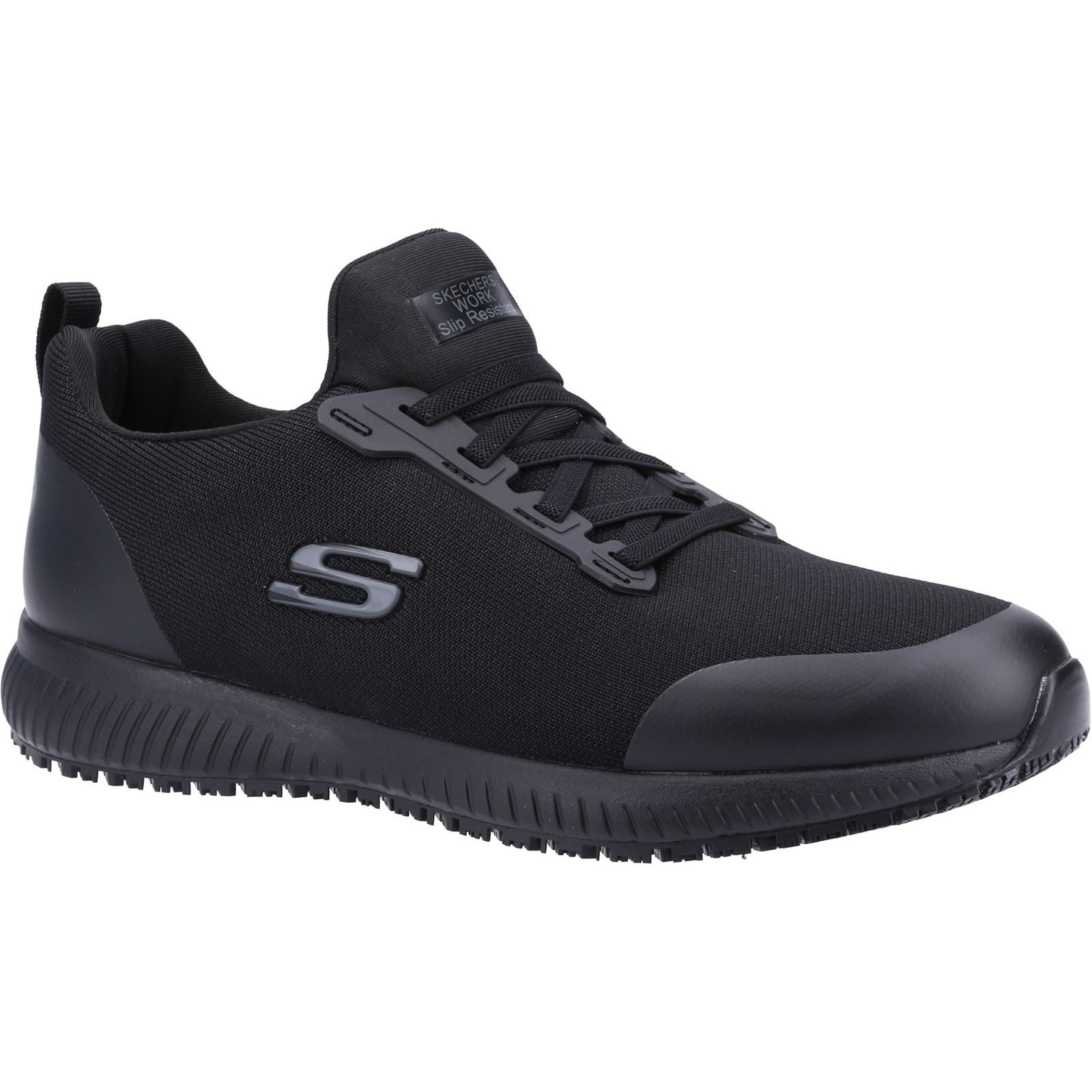 Skechers Workwear Squad SR Myton Textil Herren Schwarze Sicherheits-Sneaker