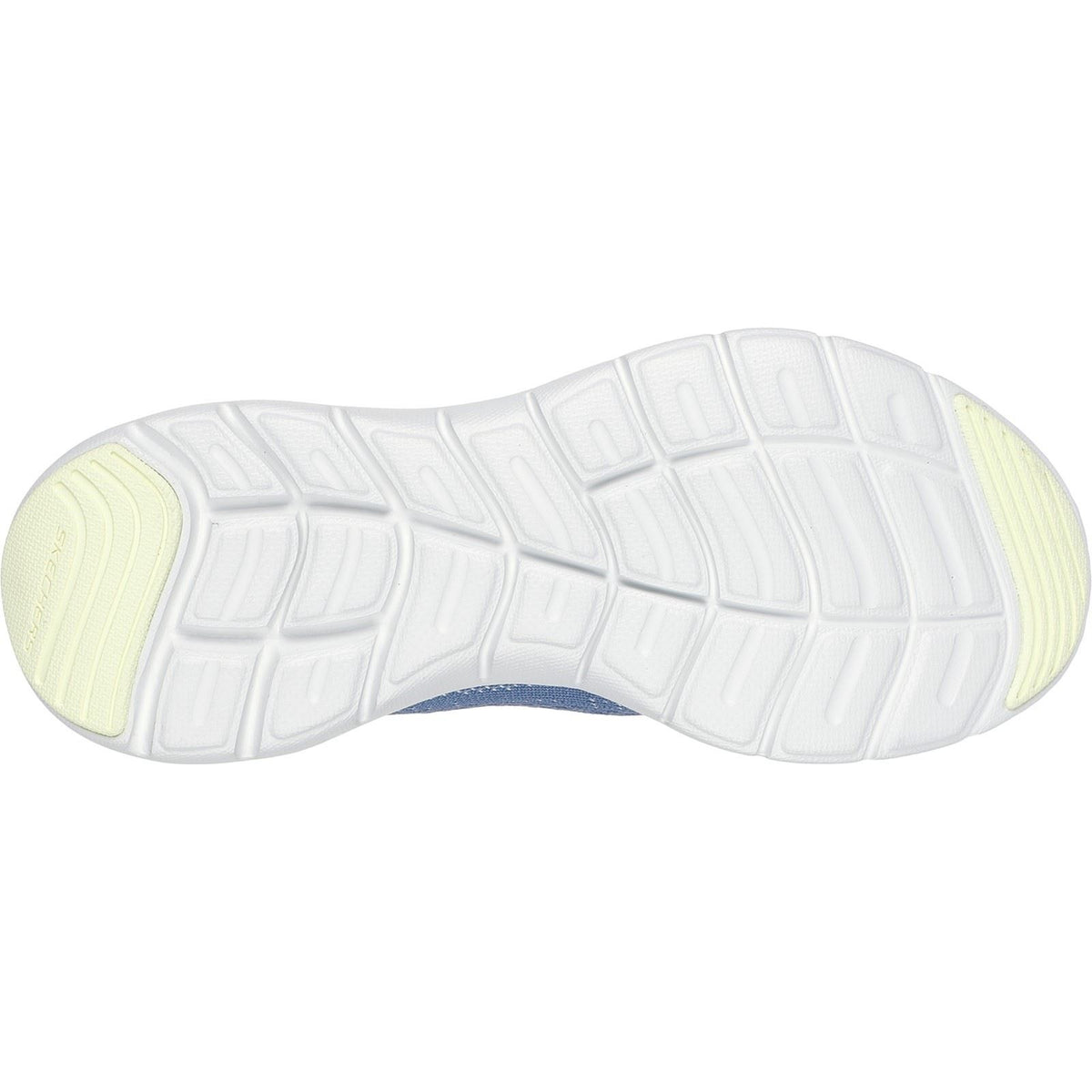 Skechers Flex Appeal 5.0 Cruising Thru Damen Textil Sneaker In Blau/Limette