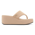 FitFlop Platfforms Wedge Damen Beige Sandalen