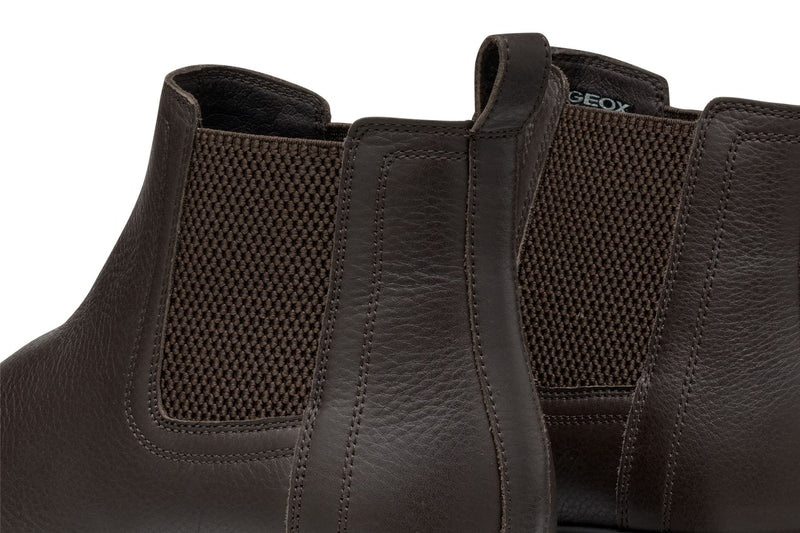 Geox Spherica EC1 C Tumble Leder Herren Braune Stiefel