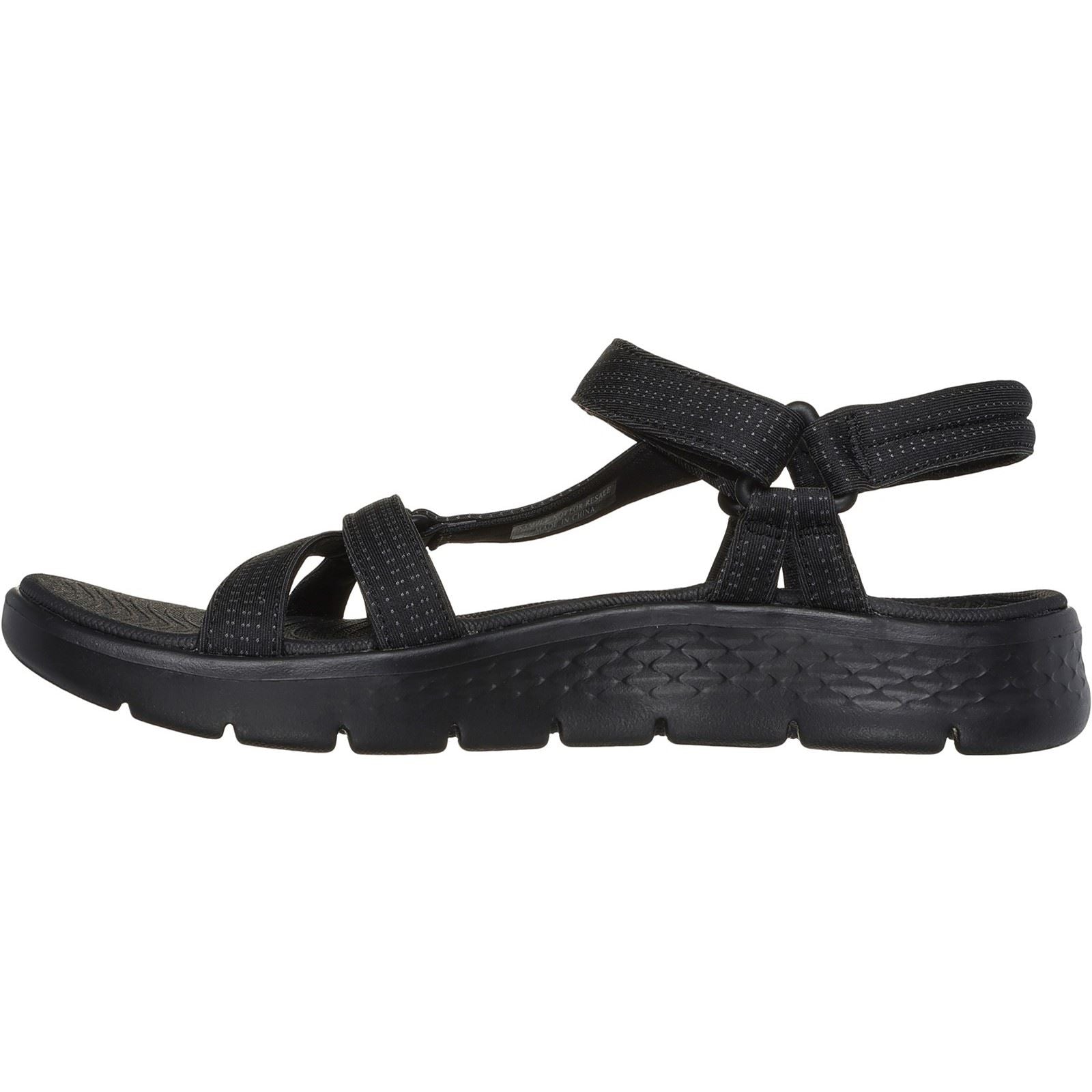 Skechers GO WALK Flex Sublime Polyester Damen Sandalen In Schwarz