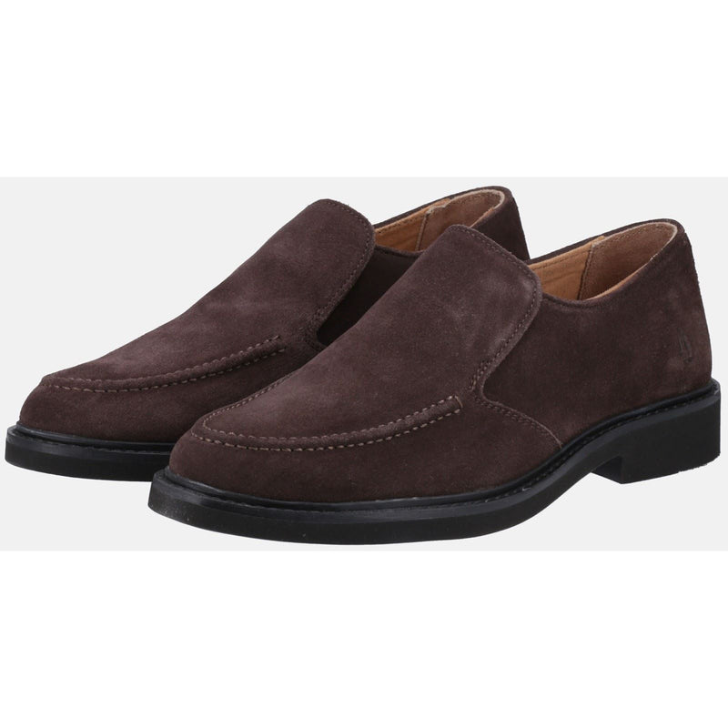 Hush Puppies Earl Slip On Wildleder Herren Braune Loafer