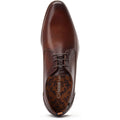 Base London Gambino Excel Leder Herrenschuhe In Verbranntem Braun Mit Schnürung