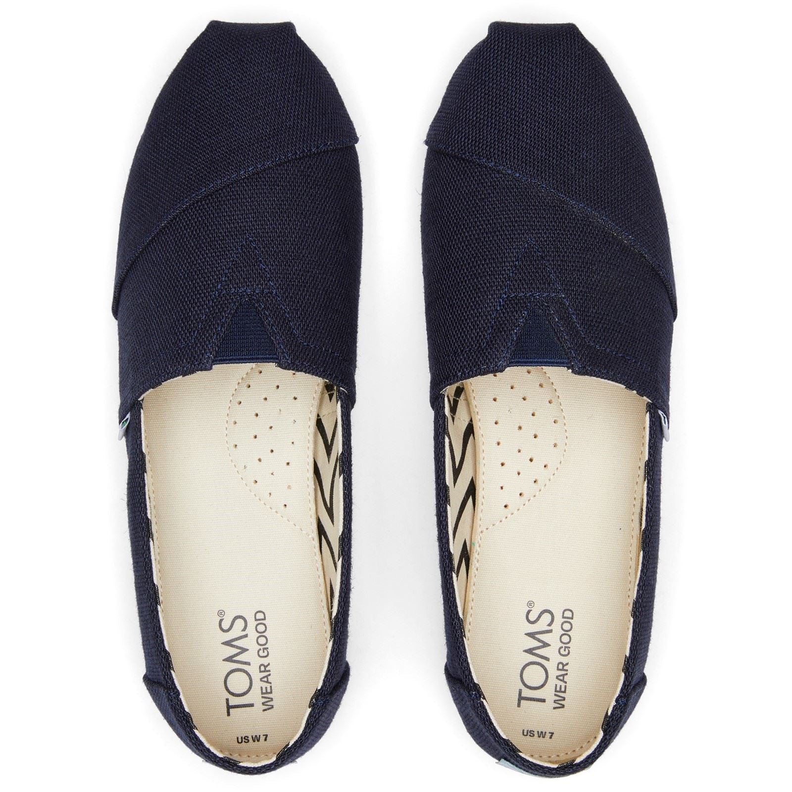 TOMS Alpargata Classic Baumwoll Damen Navy Espadrilles