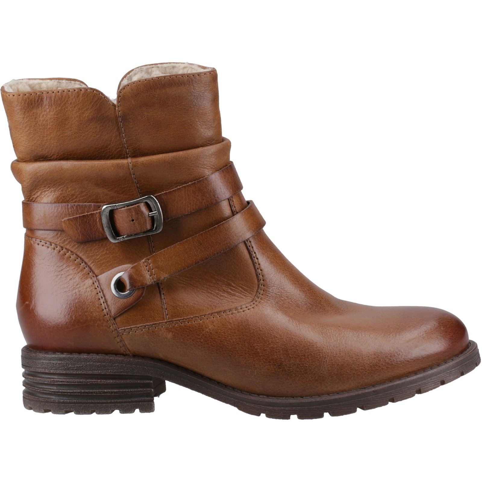 Hush Puppies Piper Leder Damen Tan Stiefel
