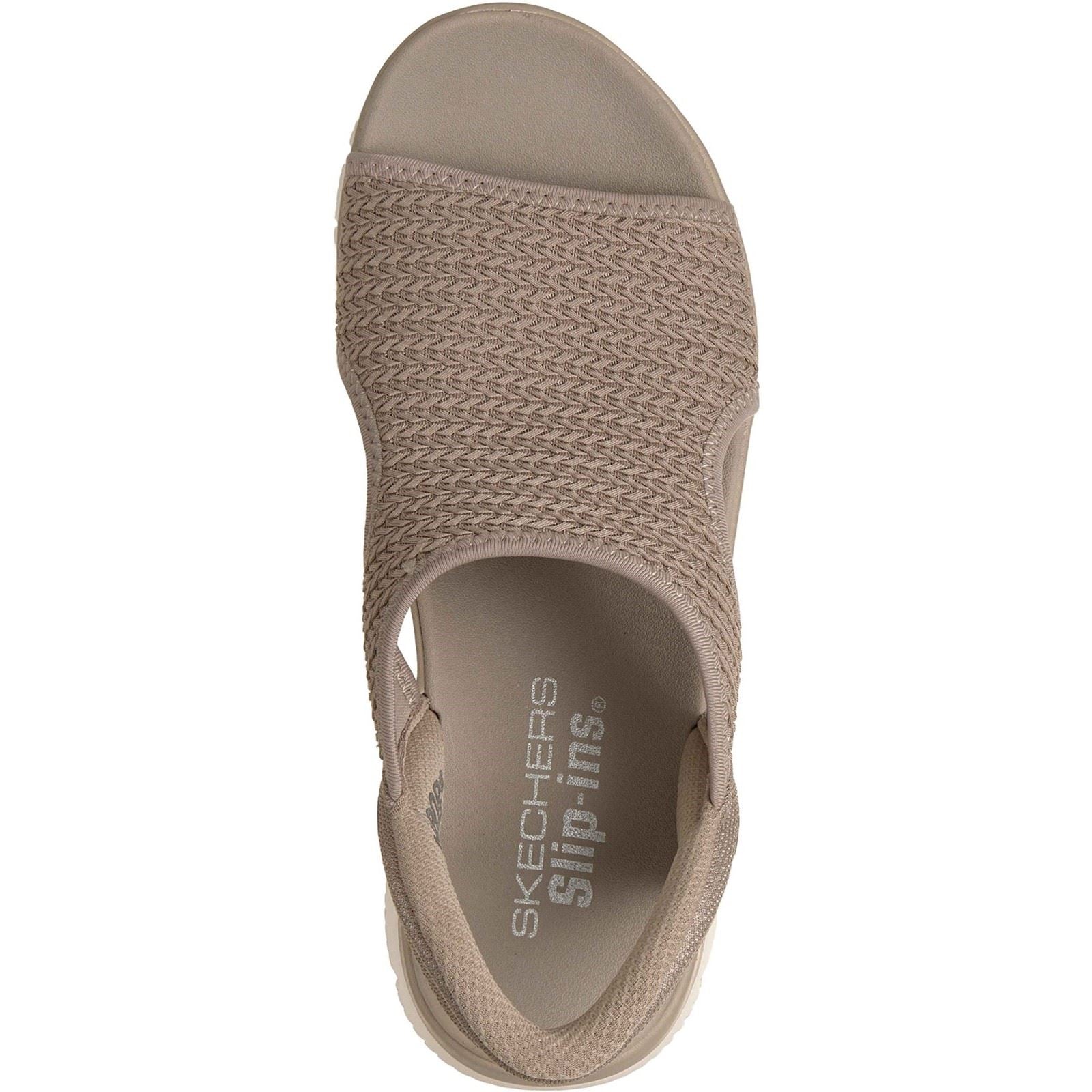 Skechers Summits Sweetly Evolved Textil Damen Taupe Sandalen