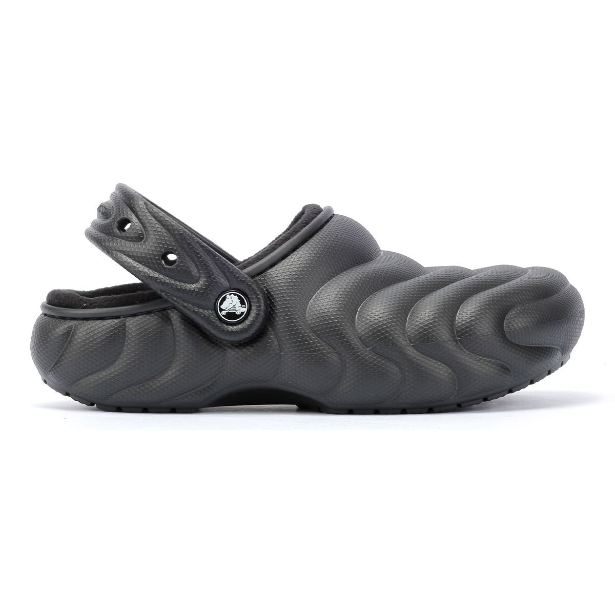 Crocs Classic Lined Overpuff Damen Schwarze Schuhe
