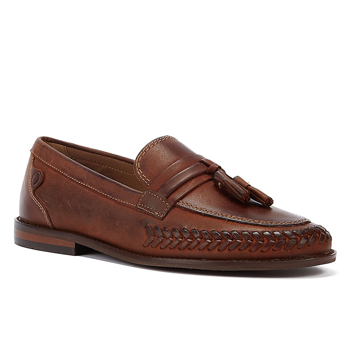 Hudson Leder Haldon Herren-Loafer In Hellbraun