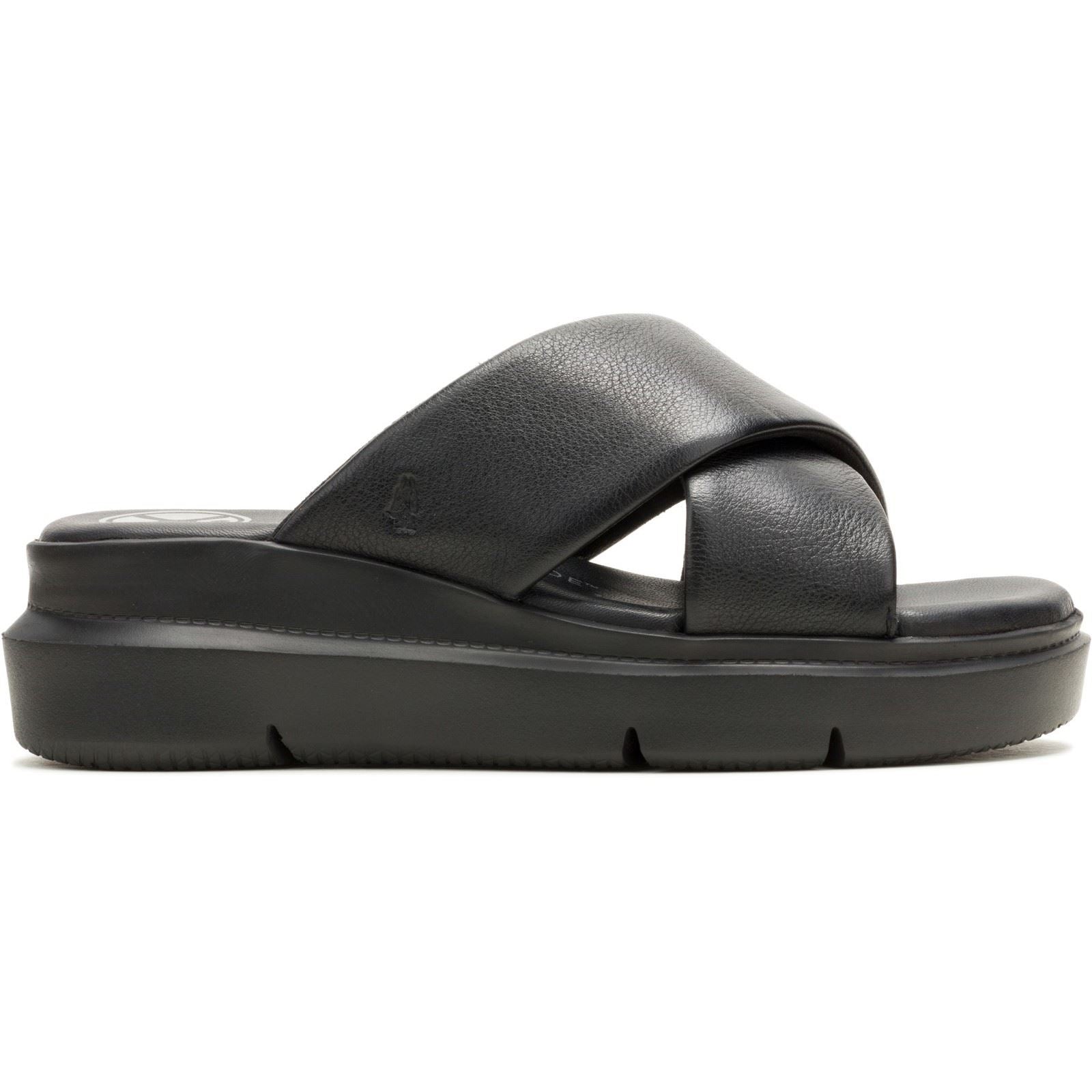 Hush Puppies Uplift Damen Sandalen Aus Schwarzem Leder