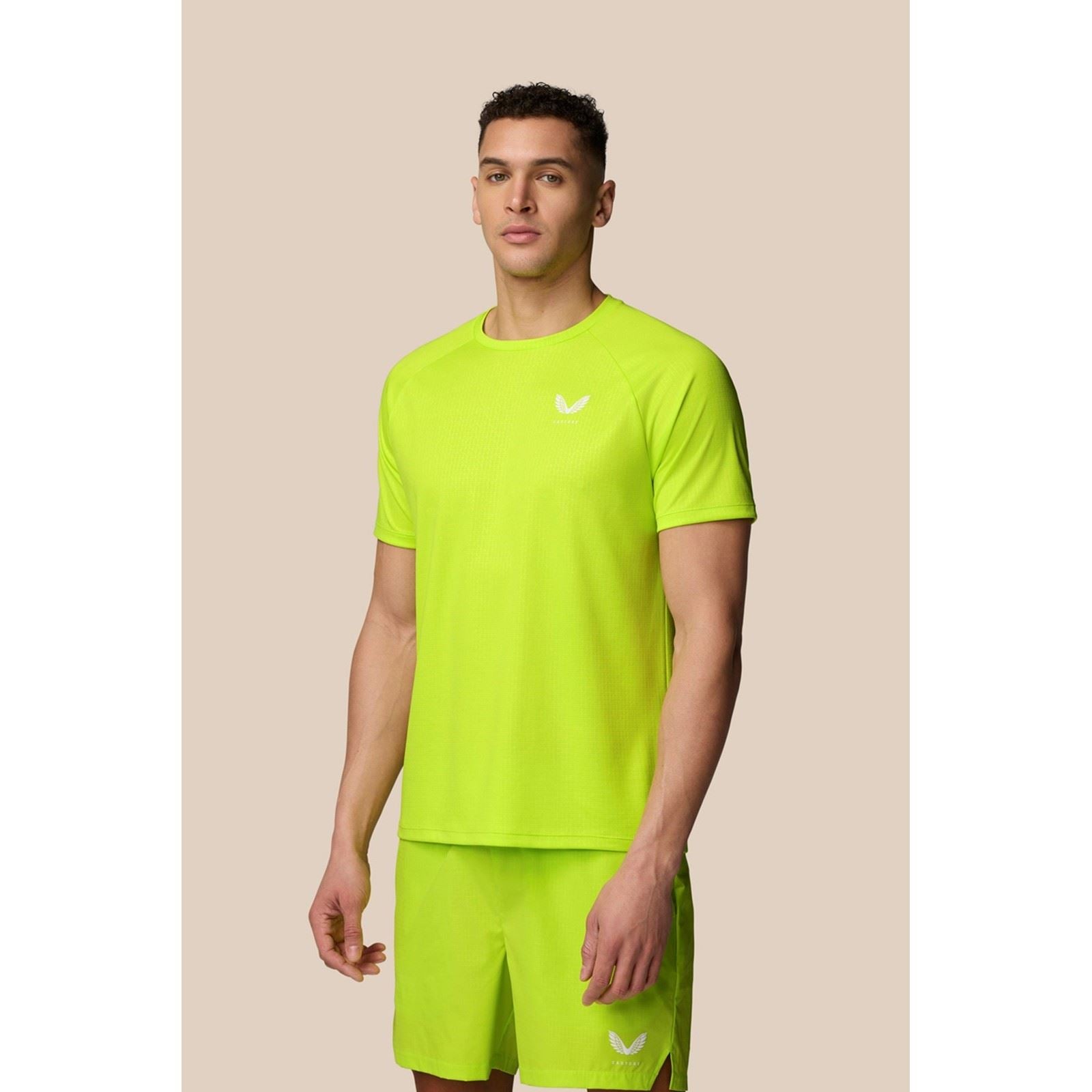 Castore Adapt T-Shirt Polyester Herren Grünes Activewear T-Shirts