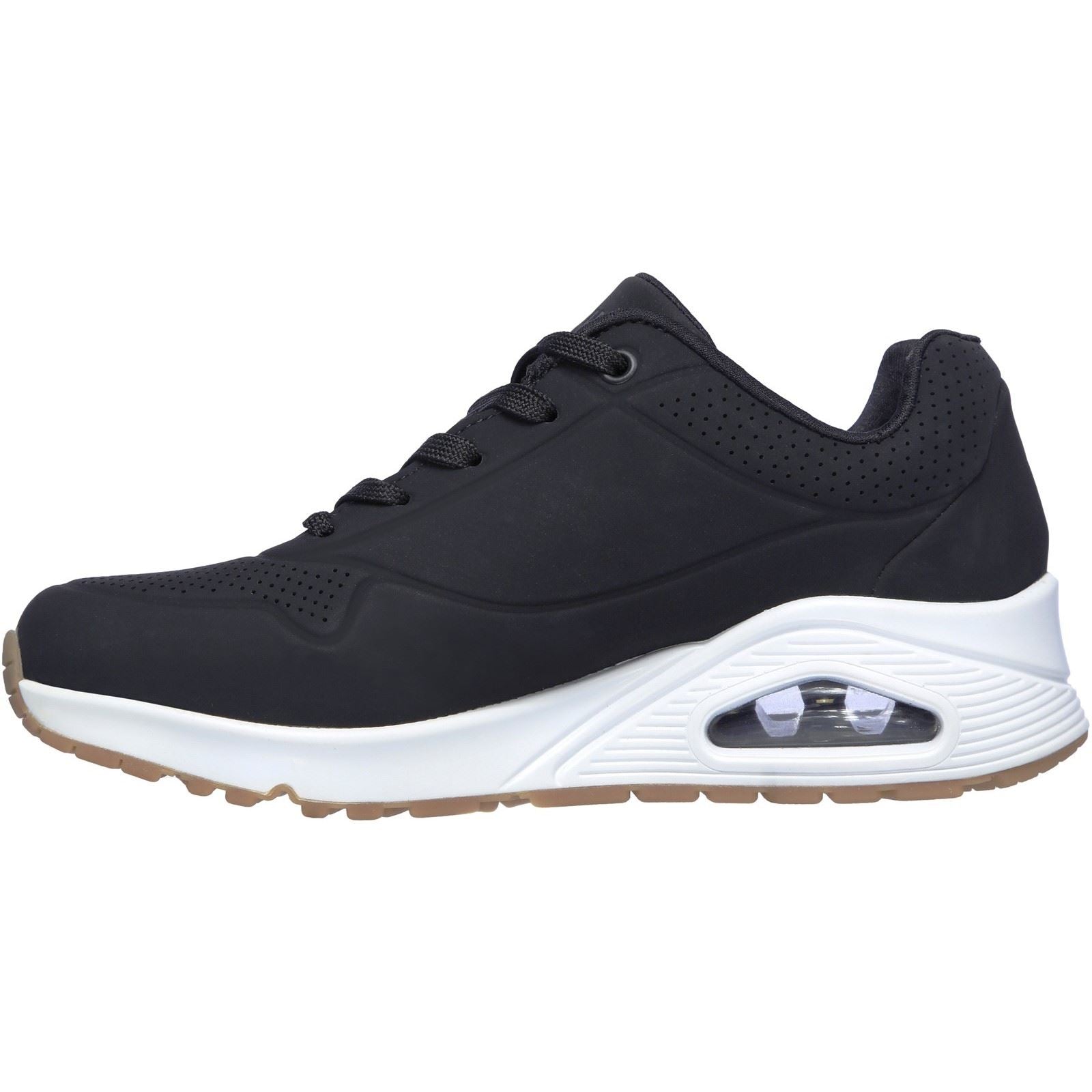 Skechers Uno - Stand on Air Synthetische Damen-Sneaker In Schwarz