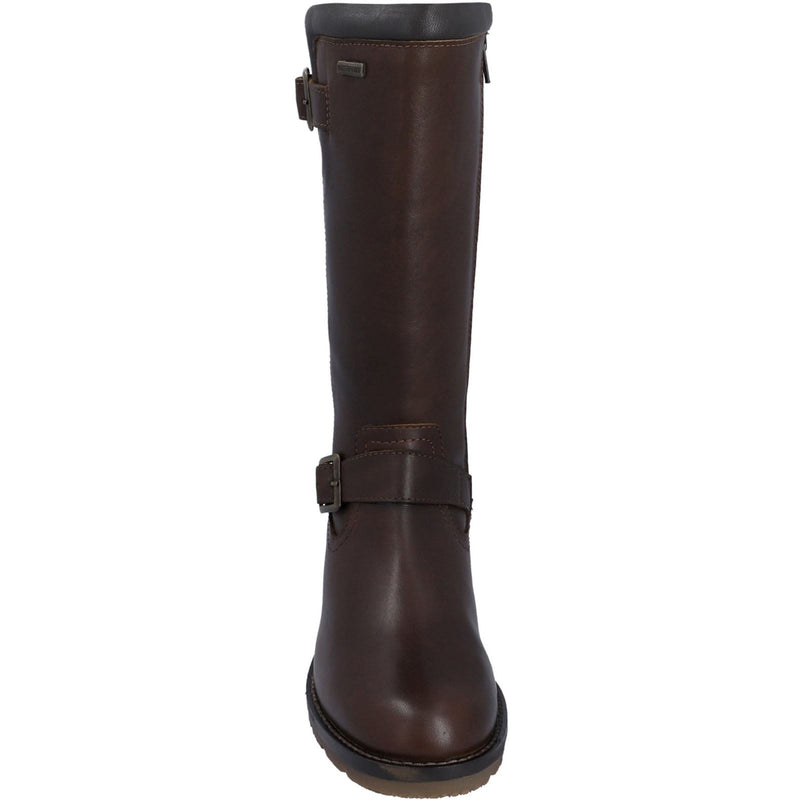 Hunter Skye Tall Leder Damen Braune Stiefel