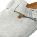 Birkenstock Boston Suede Graue Clogs