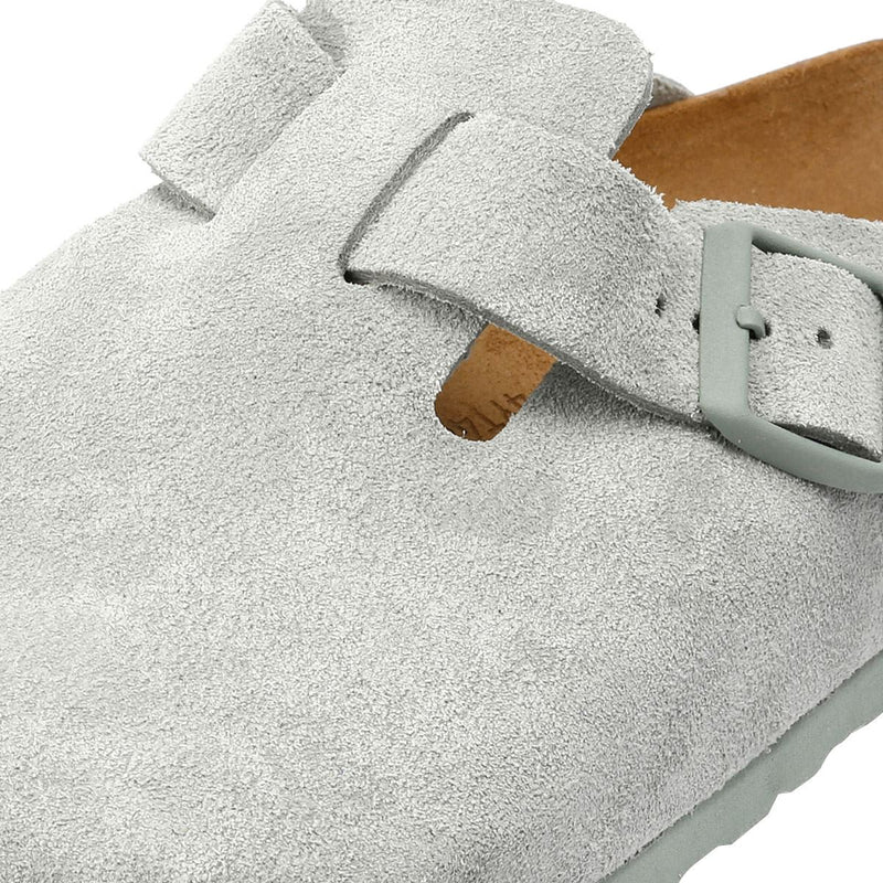 Birkenstock Boston Suede Graue Clogs