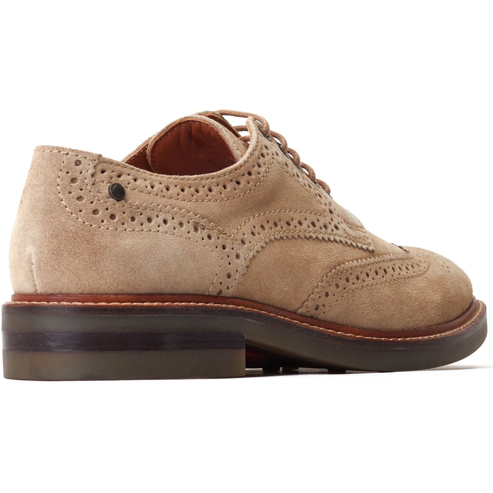 Base London Hatfield Leder Herren Sandschuhe Mit Brogue-Muster