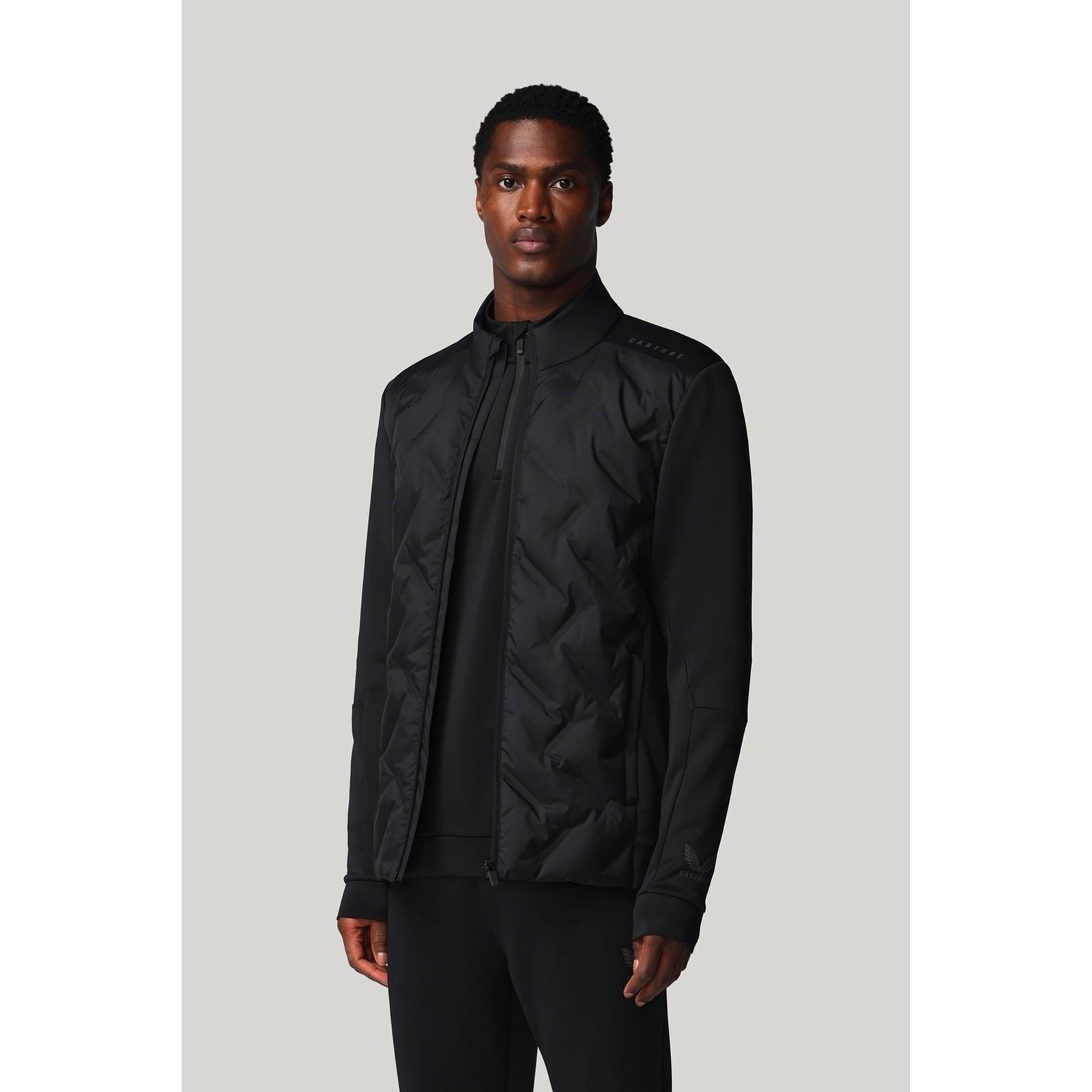 Castore Hybrid Jacket Männer Schwarze Activewear-Jacken