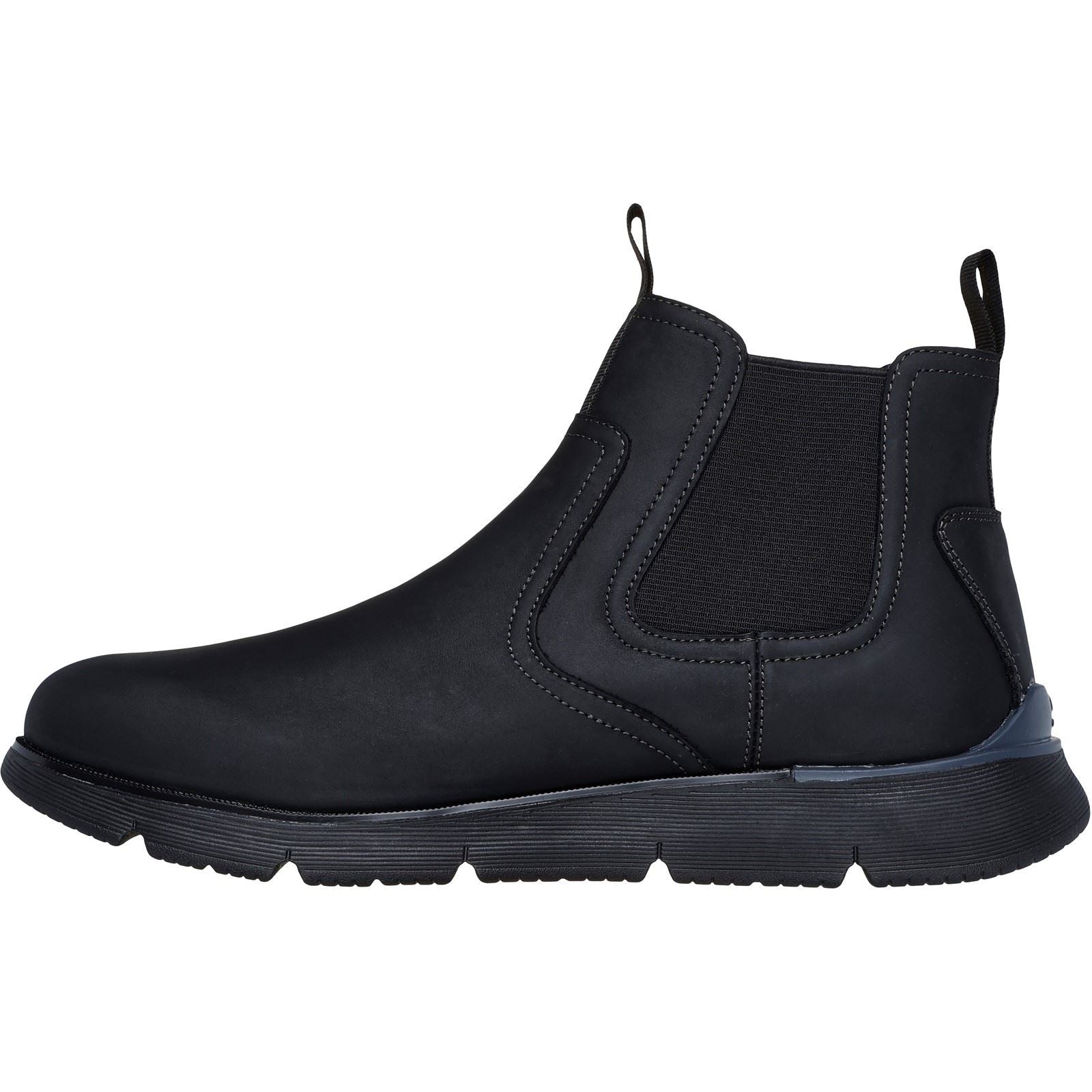 Skechers Augustino Paulo Schwarze Farbe Herrenlederstiefel