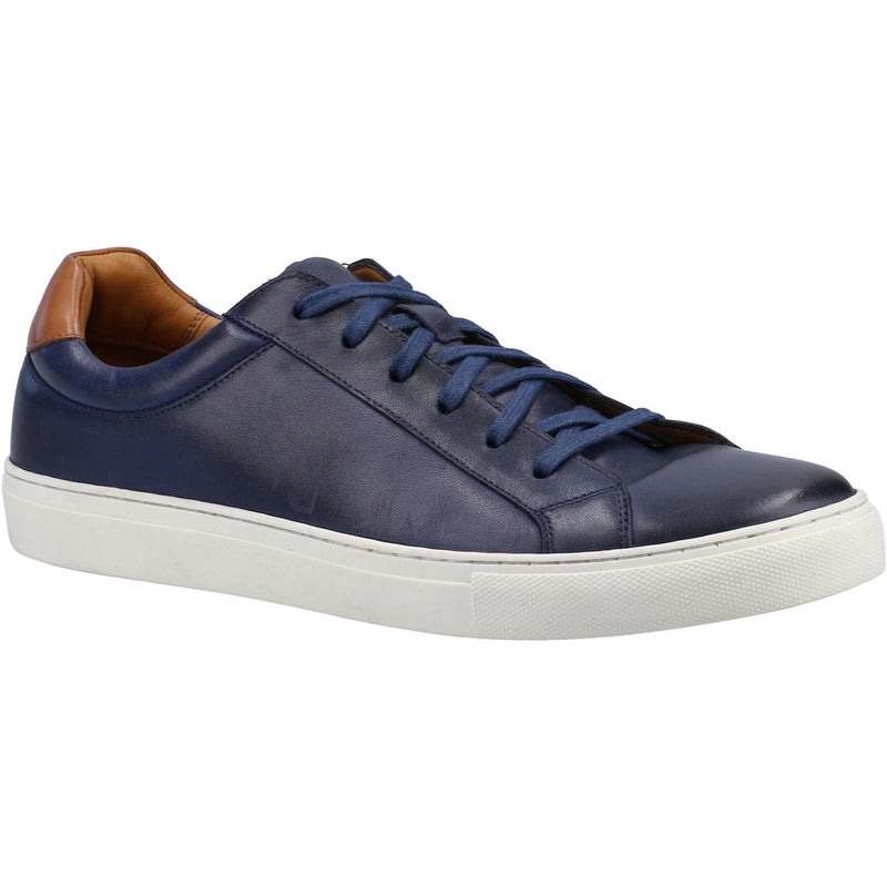 Hush Puppies Colton Leder-Herren-Sneaker In Marineblau