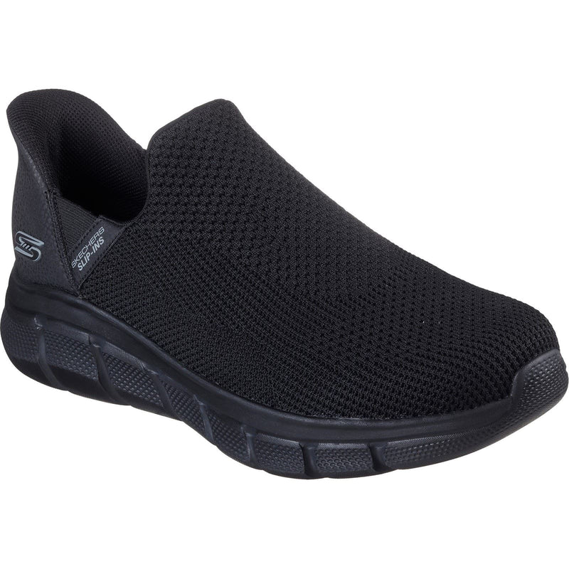 Skechers BOBS Sport B Flex Resilient Textile Herren Sneaker In Schwarz