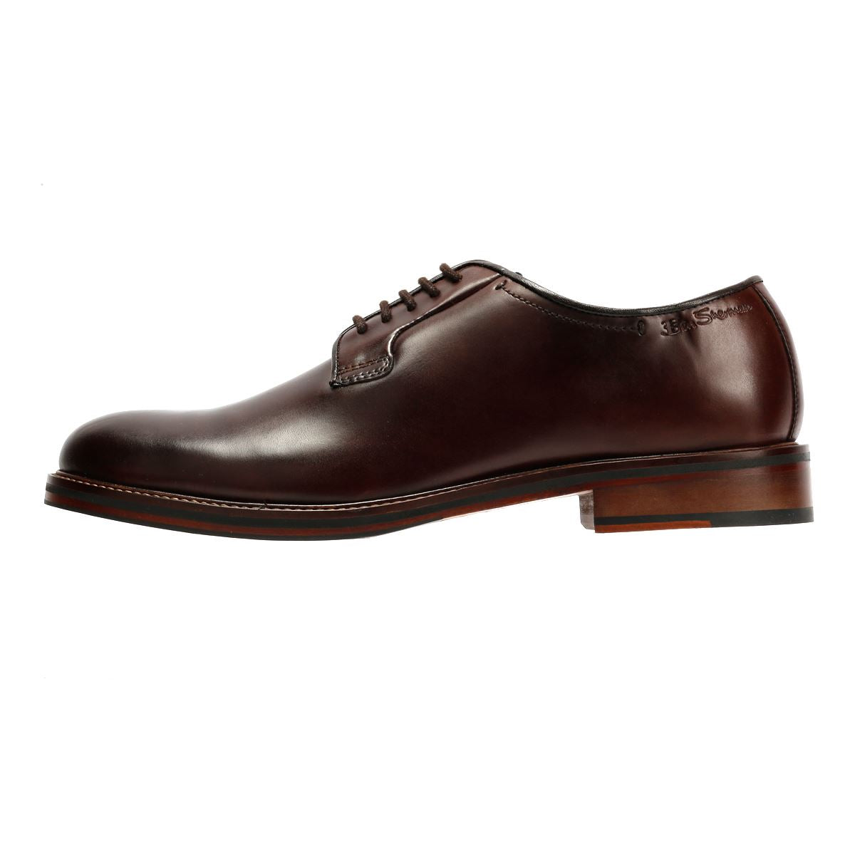 Ben Sherman Hoxton Herren Leder Braune Schnürschuhe