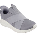 Skechers Bobs Squad Chaos Your Moment Textile Damen-Sneaker In Grau